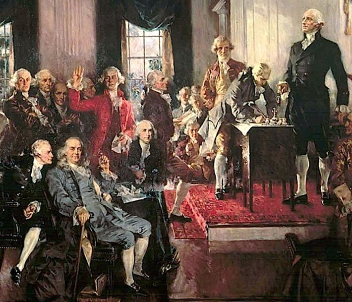 Signing of the Constitution of the United States (Painting: Howard Chandler Christy)