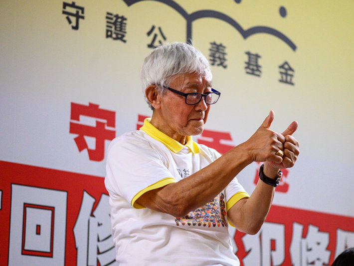 Cardinal Joseph Zen at a 2019 protest against Chinese extradition law (Photo by Ursidae, Shutterstock.com)
